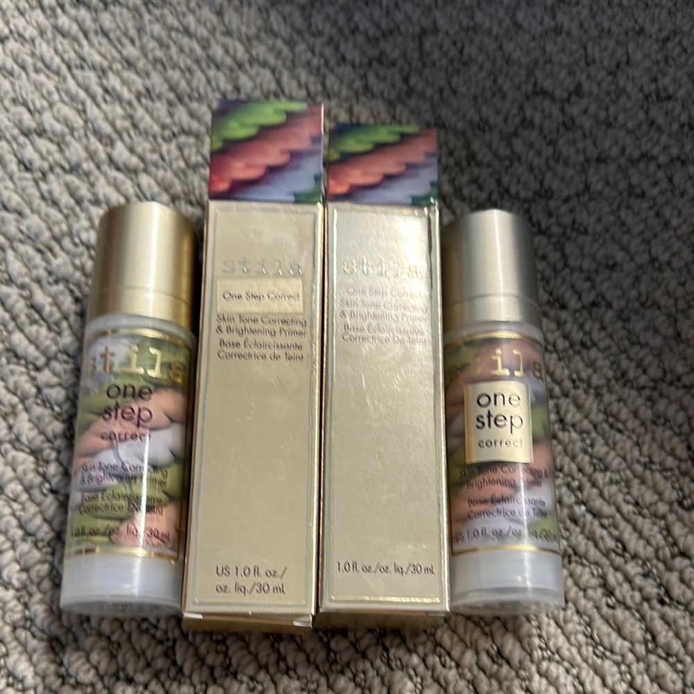 Two Stila One Step Correct Primer Duo with Gold Packaging